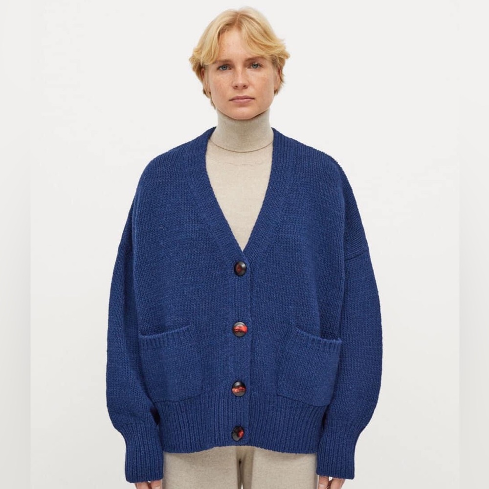 Babaa Cardigan no17 Navy:- Worn couple times never washed!